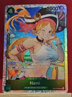 Nami OP14-031 SR Super Rare The Azure Sea’s Seven One Piece TCG English - Image 1
