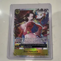 One Piece CCG Boa Hancock Character Card OP14-112 Holo Trigger 10000 Power - Image 1