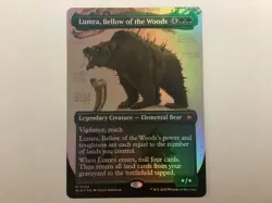 MTG Bloomburrow LUMRA, BELLOW OF THE WOODS Borderless Foil NM (3070) - Image 1