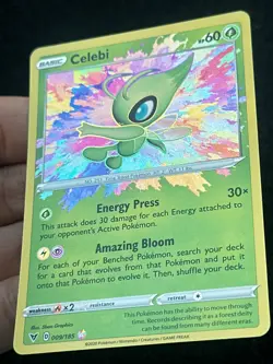 Celebi 009/185 - Amazing Rare AR - MP - LP - Pokemon TCG Card - Image 2