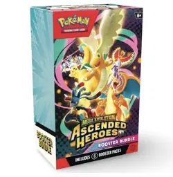 PRESALE: Pokemon TCG: Mega Evolution-Ascended Heroes Booster Bundle (LOT OF 4) - Image 1