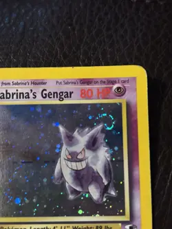 Pokemon Sabrina's Gengar Holo Rare Card 14/132 Gym Heroes - Image 2