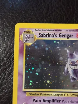 Pokemon Sabrina's Gengar Holo Rare Card 14/132 Gym Heroes - Image 3