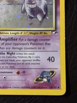 Pokemon Sabrina's Gengar Holo Rare Card 14/132 Gym Heroes - Image 5