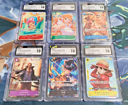 CGC Gem Mint 10 One Piece Mcdonalds 2025 Promo Card Game Complete Set Japanese - Image 1