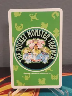 1996 Vintage Kangaskhan 8 of Diamonds Japan Playing Cards Pokemon Green See Desc - Image 2
