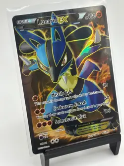 Pokemon TCG Lucario EX Holo Full Art Ultra Rare Card Furious Fists 107/111 - Image 3