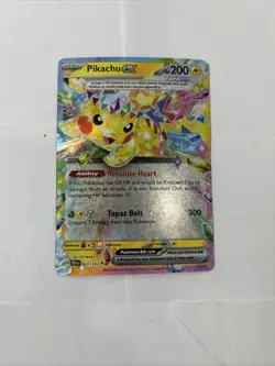 Pokemon TCG Surging Sparks Pikachu ex Tera 057/191 Holo Rare Card NM - Image 1