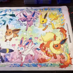Pokemon Playmat Super Prismatic Evolutions TCG CCG Pad Trading Card Game Mat - Image 2