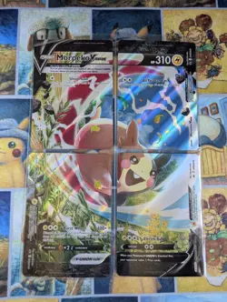 Morpeko V-Union Set SWSH215 216 217 218 Pokemon TCG Promos 4 cards 2022 NM - Image 1