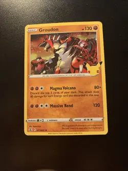 Pokemon TCG Groudon Holo Rare Card 17/25 Celebrations Series - Image 1