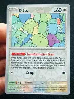 Ditto 132/165 Reverse holo - LP-NM - Pokemon TCG Card - Image 1