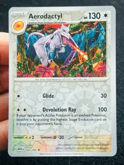 Aerodactyl 142/165 Reverse holo - LP-NM - Pokemon TCG Card - Image 1