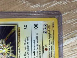 Pokemon TCG Zapdos Base Set Holo Unlimited Rare Card 16/102 - Image 4