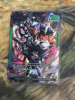 Turles FB08-049 Leader Alt Art Saiyan's Pride Dragon Ball English Card Fusion - Image 1