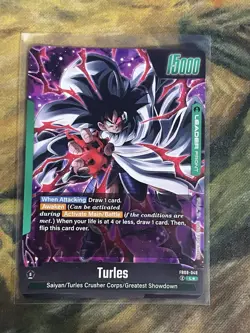 Turles FB08-049 Leader Alt Art Saiyan's Pride Dragon Ball English Card Fusion - Image 2
