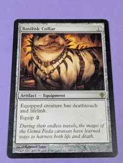 MTG Magic the Gathering: Worldwake: Basilisk Collar #122/145 Rare - NM - Image 1