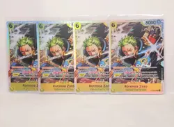 One Piece TCG - Roronoa Zoro Playset (x4) ST29-014 - Starter Deck (Egghead) NM - Image 1
