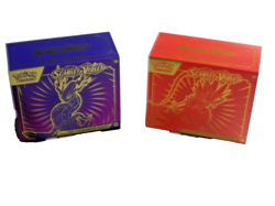Pokemon Scarlet &Violet Elite Trainer Boxes LOT of 2 OPEN with 180+ Set Cards - Image 1