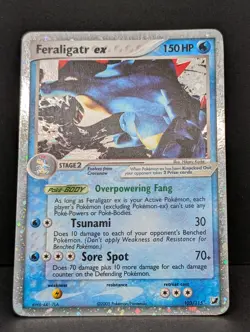 Feraligatr ex 103/115 Unseen Forces Holo Ultra Rare Pokemon TCG Nintendo LP - Image 3