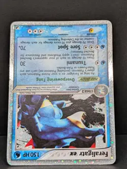 Feraligatr ex 103/115 Unseen Forces Holo Ultra Rare Pokemon TCG Nintendo LP - Image 4