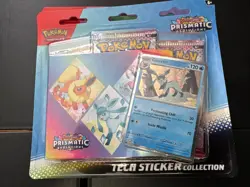 Pokemon TCG Prismatic Evolutions Tech Sticker Collection Set Lot Of 3 Sealed New - Image 5
