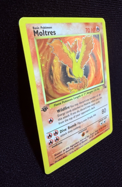 1999 Moltres 12/62 *1st Edition* Fossil Holo Rare - Vintage Pokemon TCG WoTC - Image 3