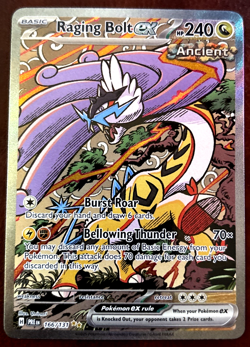 Raging Bolt ex 166/131 Sv: Prismatic Evolutions Holo Pokemon TCG NM - Image 1