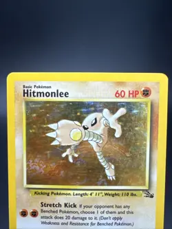 Hitmonlee 7/62 Fossil Holo Vintage Pokemon TCG - Image 2