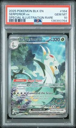 2025 POKEMON BLK EN-BLACK BOLT SPECIAL ILLUSTRATION RARE SERPERIOR EX PSA 10 - Image 1