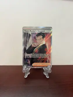 Pokemon TCG Destined Rivals Team Rocket's Giovanni Full Art Rare 225/182 NM - Image 1