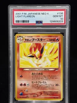 Light Flareon #136 Japanese Neo Destiny 2001 Pokemon PSA 10 🔥 - Image 1