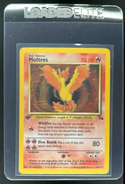 1999 Pokemon Fossil 1st Edition Moltres #12/62 - Image 1