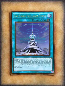 Yugioh The Grand Spellbook Tower PGL2-EN057 Gold Rare NM - Image 1