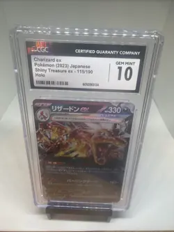 2023 Pokemon Japanese Sv4a Shiny Treasure Charizard ex 115/190 CGC 10 GEM MINT - Image 1