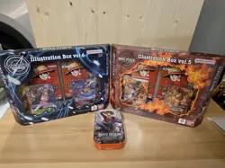 One Piece TCG Lot of (3) Illustration Boxes Vol.5 & 6, Tin Pack Vol.2 - Image 1