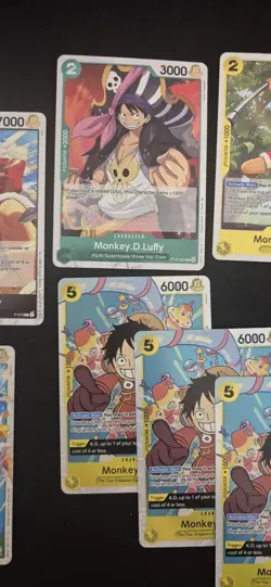 One Piece PRB02 Lot Of 8 Monkey D Luffy (Pirate Foil) - Image 3