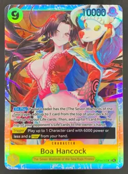 Boa Hancock Foil One Piece The Azure Sea's Seven OP14-112 Super Rare - Image 1