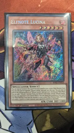 BPRO-EN010 Elfnote Lucina Secret Rare 1st Edition YuGiOh - Image 1
