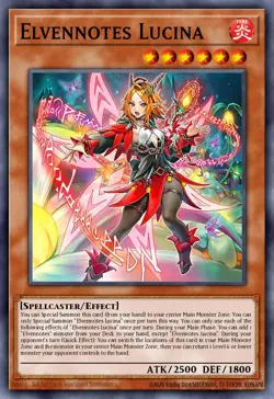 BPRO-EN010 Elfnote Lucina Secret Rare 1st Edition YuGiOh Preorder - Image 1