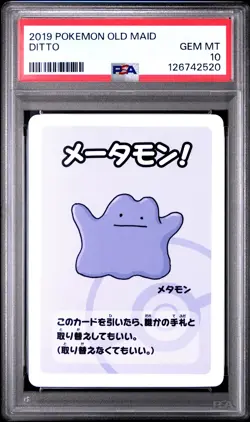 2019 POKEMON OLD MAID DITTO PSA 10 - Image 1