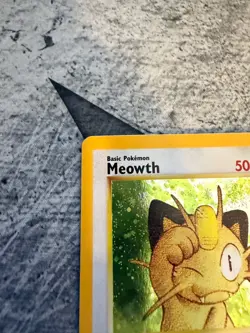 Meowth 10/53 Holo Black Star Promo WOTC 2000 Game Boy Swirl Pokemon TCG - LP - Image 3