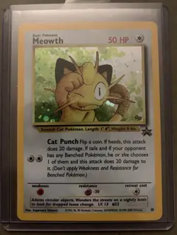Pokemon TCG - Meowth 10/53 WoTC Gameboy Black Star Promo English Holofoil - Image 1