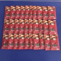 LOT OF 30 One Piece OP-13 Carrying on His Will Sleeved Blister Booster Packs - Image 1