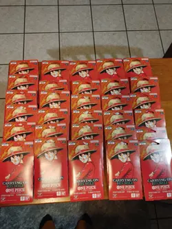LOT OF 30 One Piece OP-13 Carrying on His Will Sleeved Blister Booster Packs - Image 1