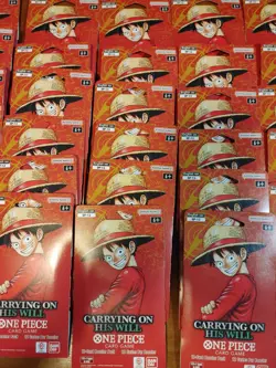 LOT OF 30 One Piece OP-13 Carrying on His Will Sleeved Blister Booster Packs - Image 3