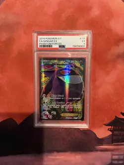 Pokemon Gengar EX Full Art Holo Card 114/119 XY-Phantom Forces PSA 5 - Image 1