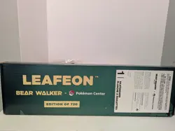 Leafeon Pokemon Center X Bear Walker 2025 Skateboard Deck Limited/720 UNOPENED - Image 2