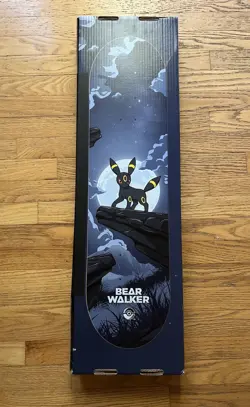 2025 Pokemon Center x Bear Walker Umbreon Skateboard Deck Limited #/1600 IN HAND - Image 1