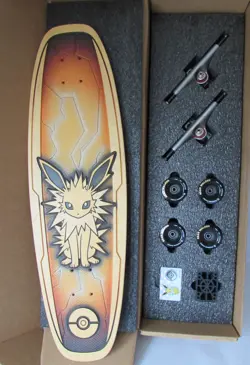 Pokemon Center x Bear Walker Jolteon Skateboard Skate Deck Limited Edition New - Image 1